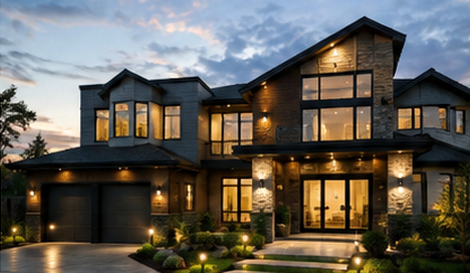 Custom luxury home exterior