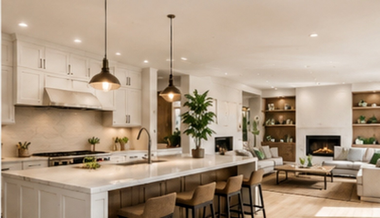 High-end home renovation interior